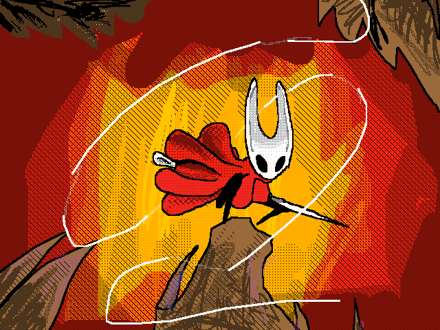 Silksong(my friend play so i drew)