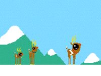 morphing reindeer