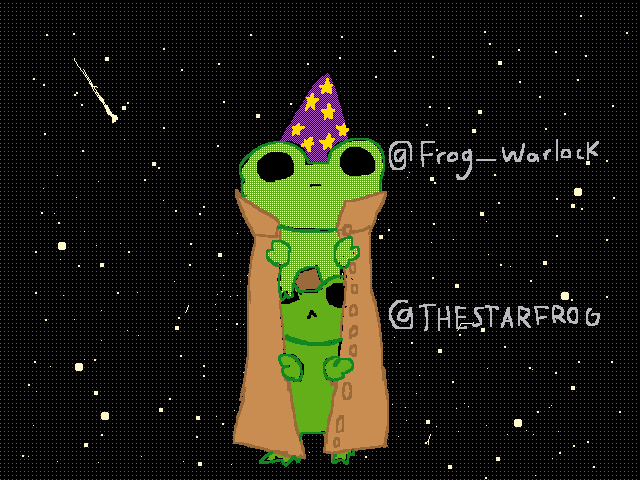 🐸Two intergalactic frogs in a trench coat⭐️🪐🌌