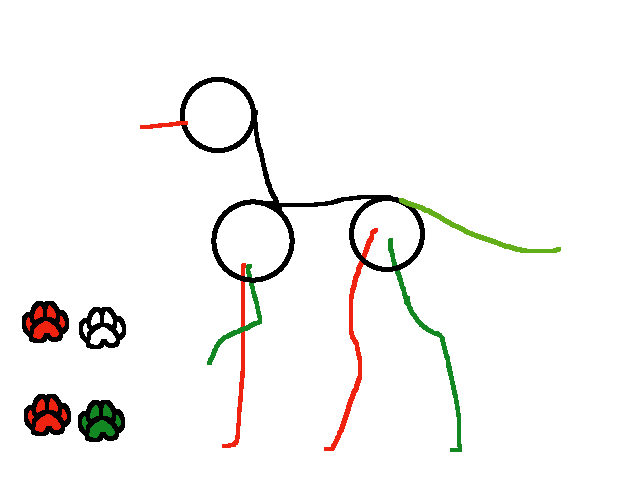 K9 walking loop with paws (useable with credits!!)