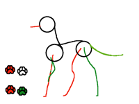 K9 walking loop with paws (useable with credits!!)