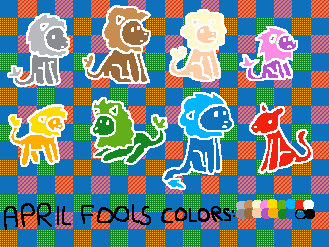 April fools color test
