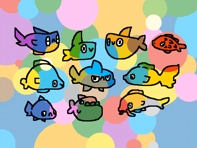 I drew fishies!