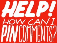 [HELP] How can I pin comments?