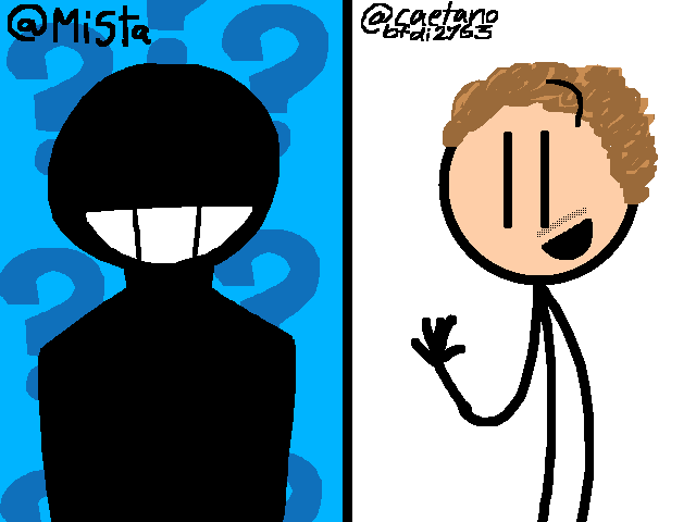 Drawed how I think mista looks like IRL stickmannn