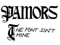 Search Pamors font, this font exists