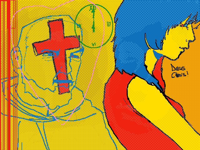 so we steal a car and we go to church