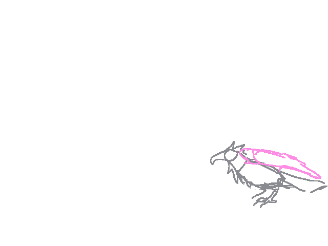 Badly animated take flight