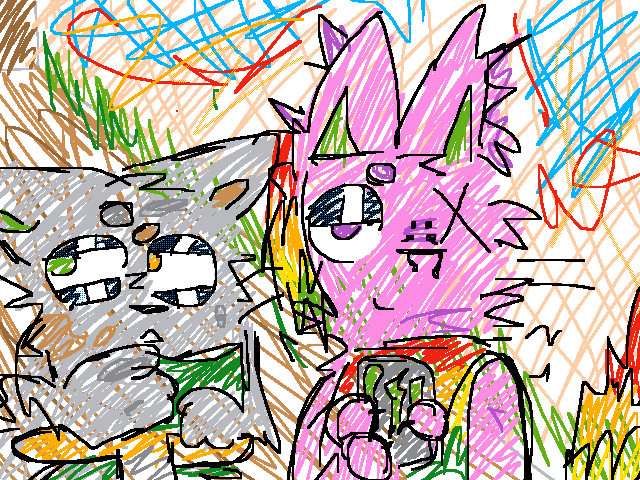 me and fren being weird and stupid ona walk/j