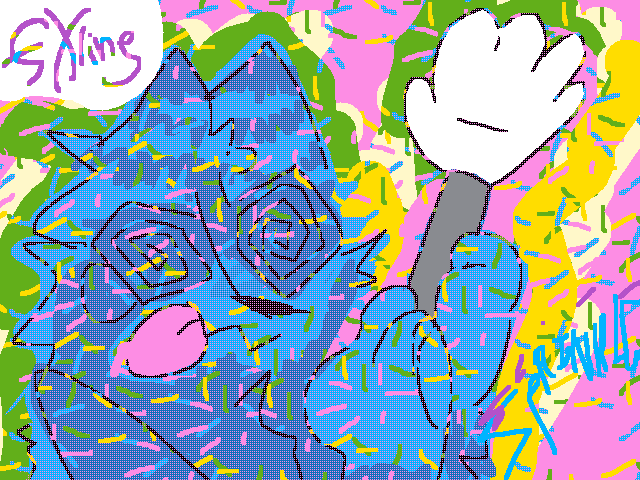 i released it in my uncles birthday cak 😍