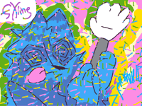 i released it in my uncles birthday cak 😍