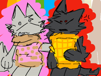 lazy tac nyan and nyan cat!!