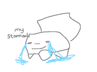 i just threw up now my stomach hurts