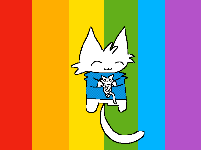 I made a kitty from art camp :D