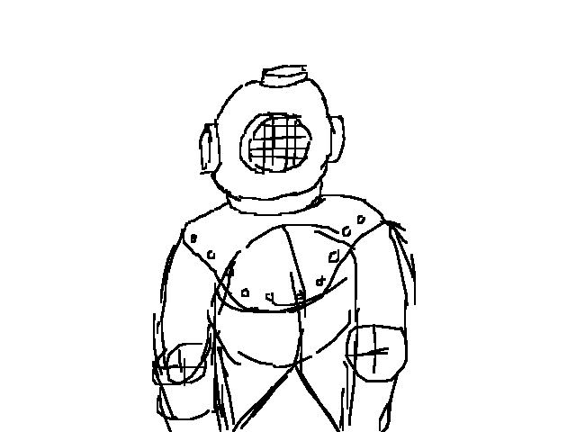 Diver sketch