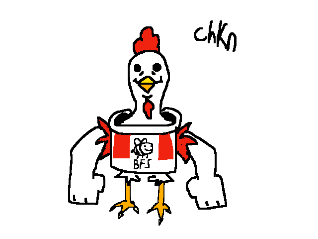 Making cursed characters (day 1: chkn)