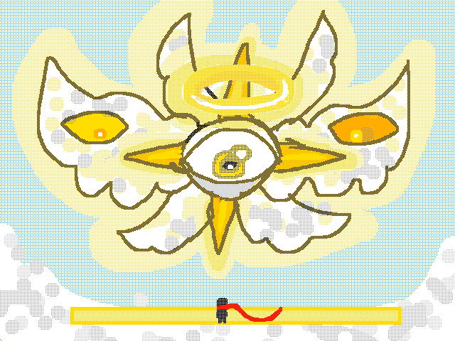 against an angel