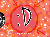 Cool face I drew (flash warn)