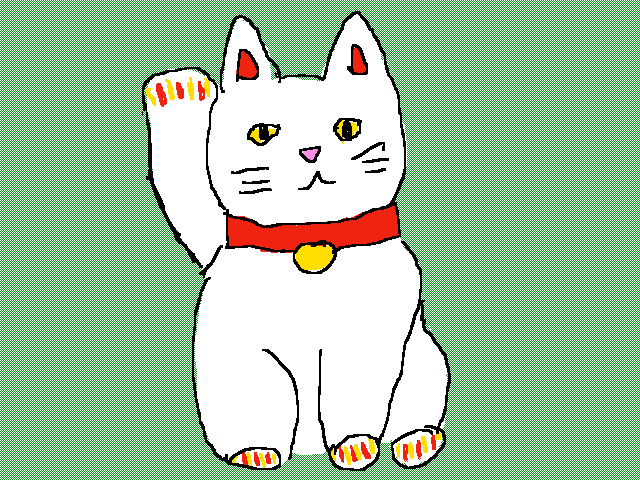 Waving cat