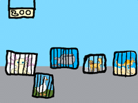 Comment animals and I will draw them in cages!