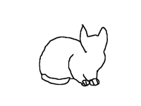 Cat traced 100 times