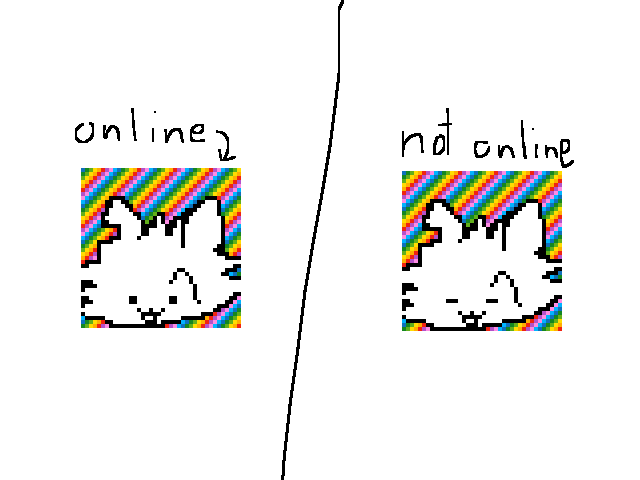 Pfp when online and not online