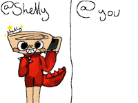 Draw Shelly dinosaur in ur style!