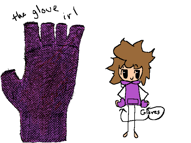 I added gloves to my oc :]