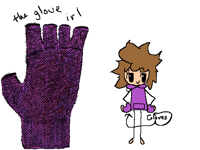 I added gloves to my oc :]