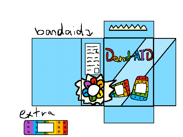 Dandys world bandaid 3D printable model