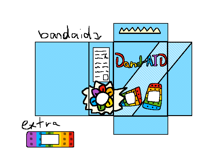 Dandys world bandaid 3D printable model