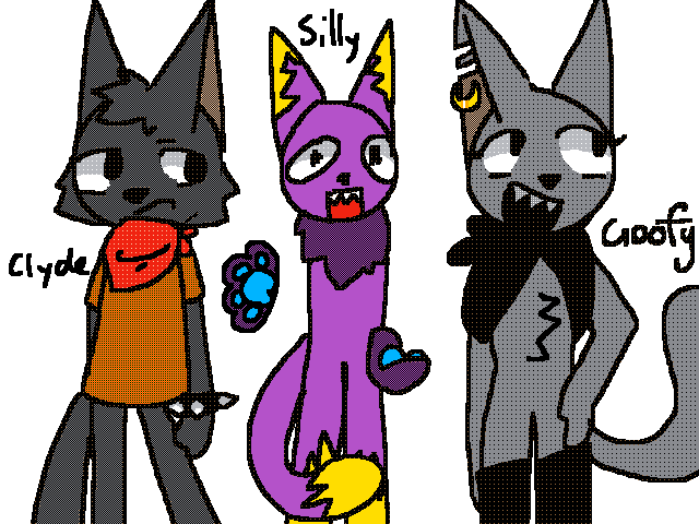 Clyde, Silly and Goofy remake.