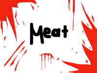 meat not fresh (blood)