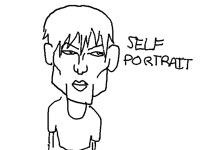 self portrait. nun too extravagant