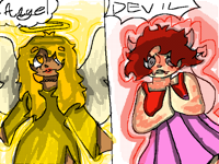 Angel and devil