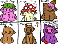 My oc but in different styles!
