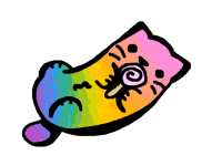 Jelly bean cat