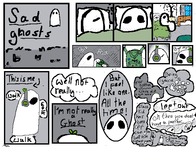 Sad ghosts
