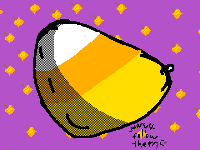 Candy corn in pumpkins for contest