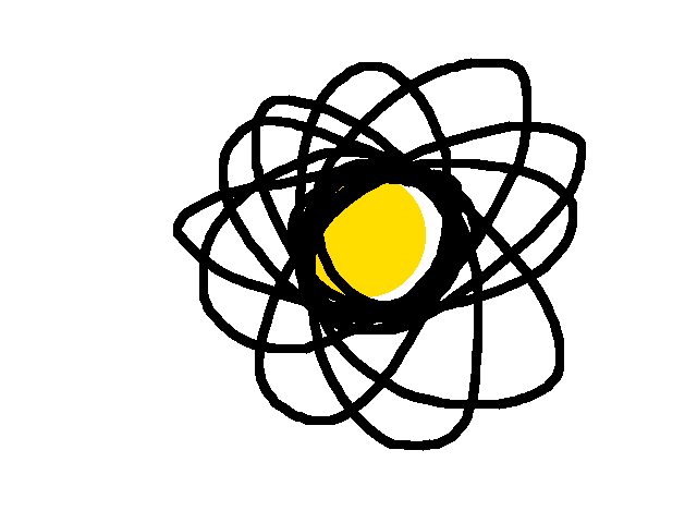 This is somewhat the earths orbit around the sun