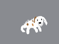 A drawing of my dog (he’s 2 btw)
