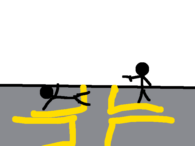 Shot in the parking lot