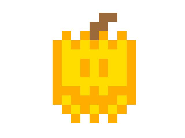 Pixelated pumpkin