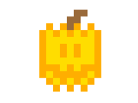 Pixelated pumpkin