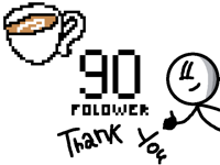 90 folower « Thank you »