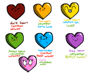 Lucky luv hearts!