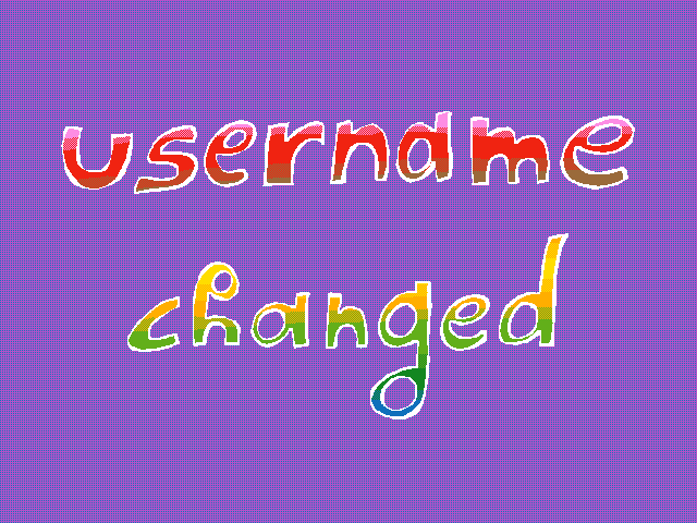 username changed