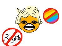 Trump as annoying orange