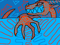 Red and blue dragon inspo from @saltbush