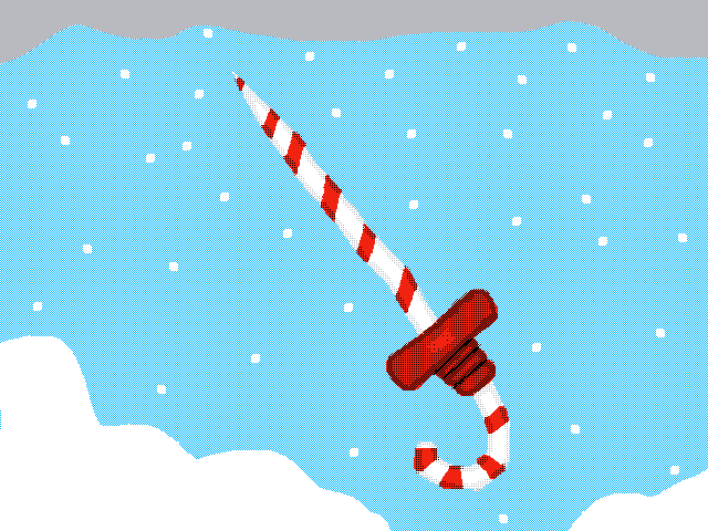 Candy cane Christmas sword